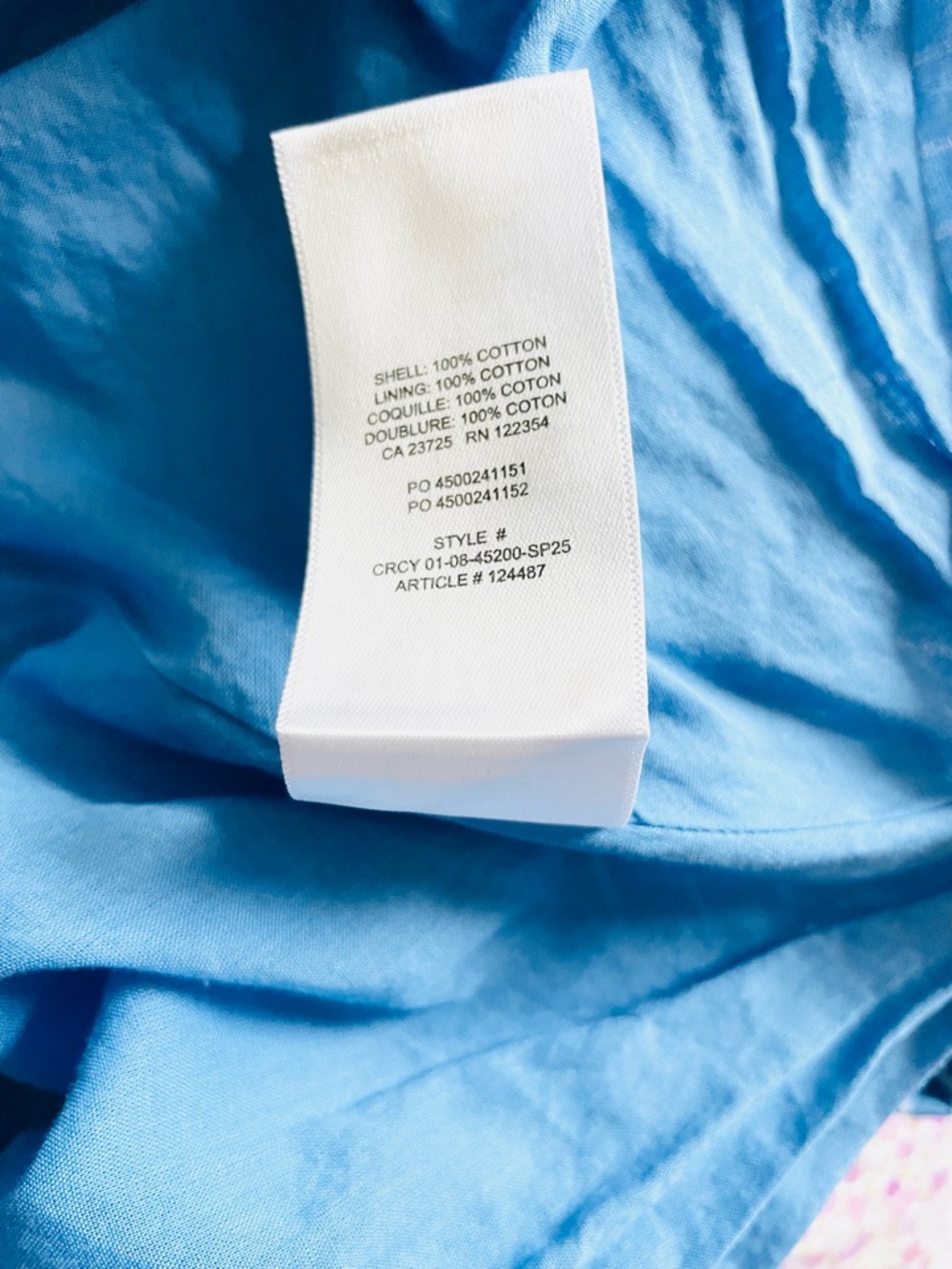 Aritzia Babaton SMALL Encourage Poplin Aline midi dress in blue striped - Picture 10 of 10